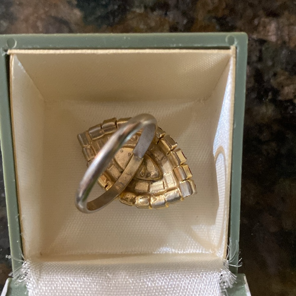 Multi-Colored Marquise Shaped Ring - Unique Custo… - image 3